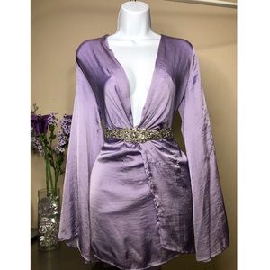 Satin lavender dress  *Does not include belt